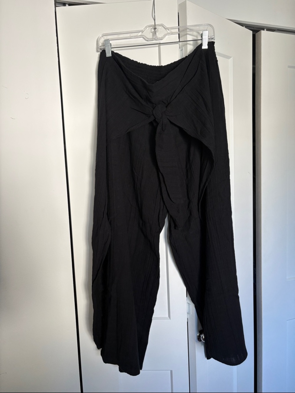 NWT [Tommy Bahama] Mykonos Textured Cover-Up Sarong Pants in Black Women’s XL - Picture 4 of 11